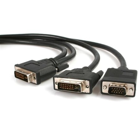 StarTech.com 6 FT DVI VGA Video Splitter - High-Quality Dual Display Solution for Enhanced Connectivity | DVIVGAYMM6